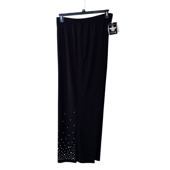 (NWT) Antthony Originals: 2-Piece Wide Leg Pull on Pant Set, Size 2X, Black - Picture 5 of 9